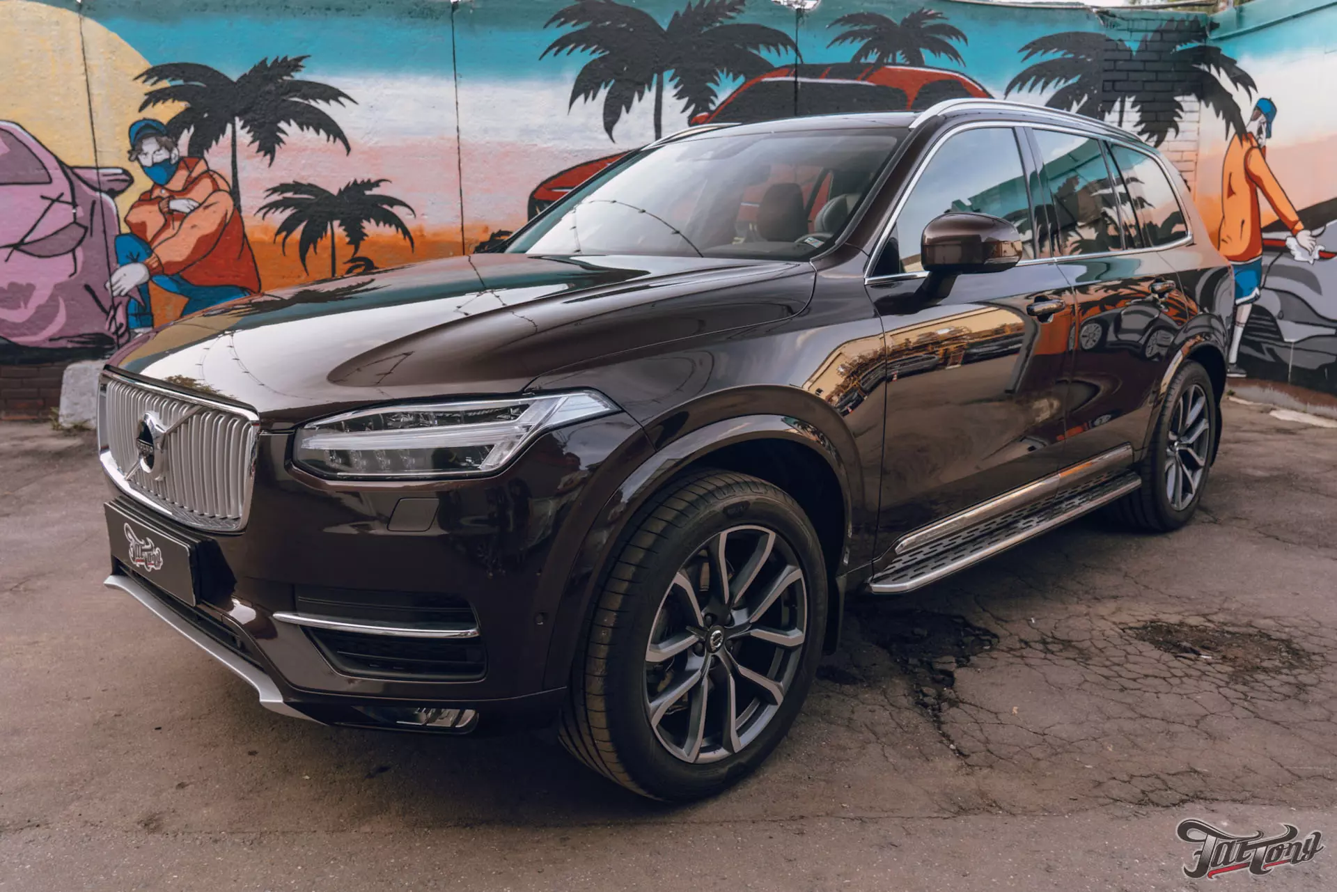 Окрас дверей на Volvo XC90